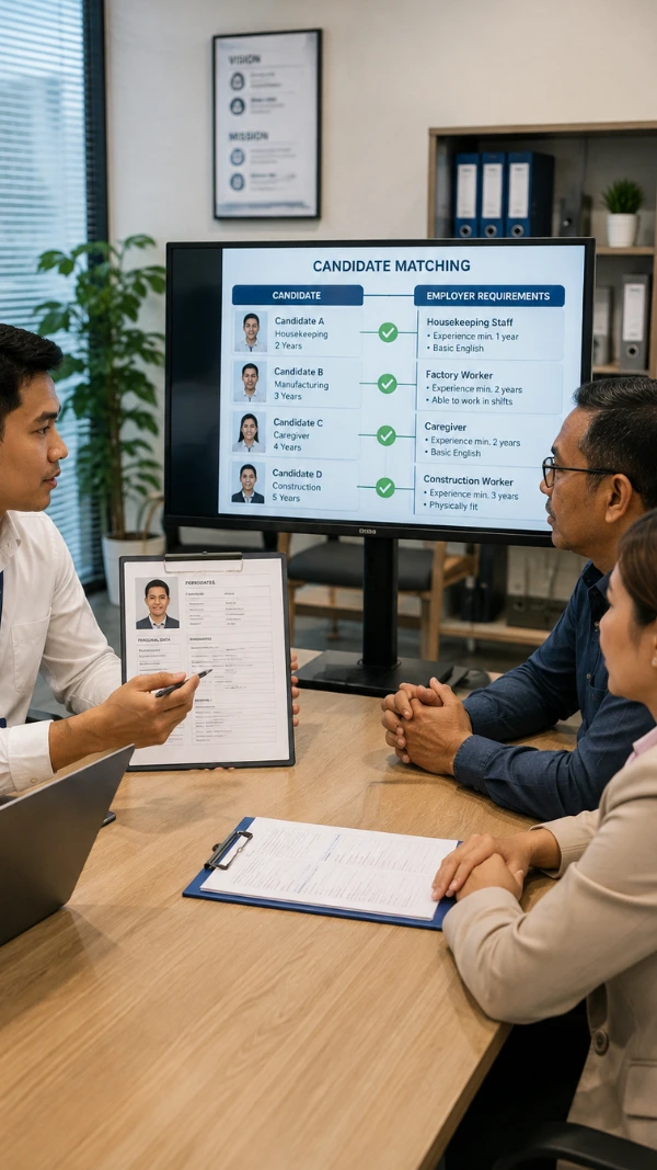 Tahap pencocokan kandidat dengan kebutuhan employer